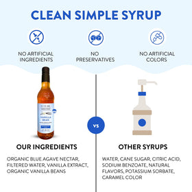San Diego kitchen scene with Tuturu Vanilla Agave Syrup ready for use