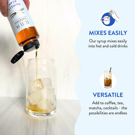 TUTURU Coffee latte with vanilla syrup demonstrates creamy flavor