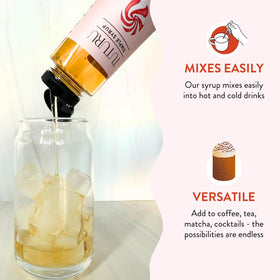 TUTURU Peppermint Agave Syrup cocktail shot shows versatile flavor enhancement.