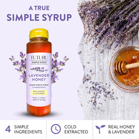 TUTURU bottle label stresses clean ingredients and versatile culinary uses.
