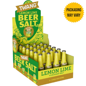 Twang Lemon Lime beer salt crystals enhance the drink’s aroma