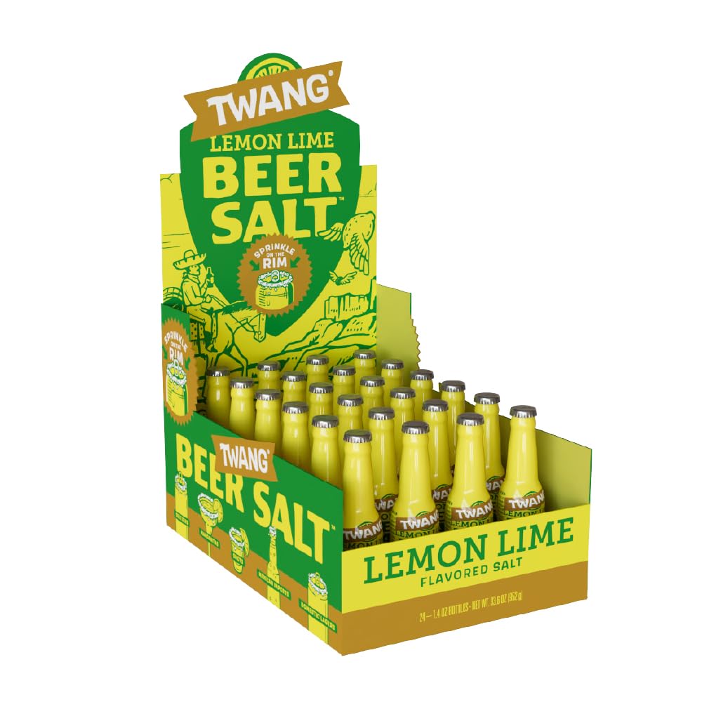 Twang Lemon Lime beer salt rim dressing adds zesty flavor to your beer