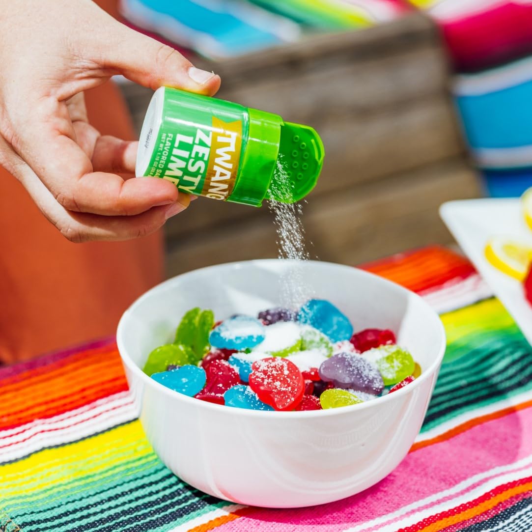Twang Lemon Lime grab-and-go shaker for on-the-go flavor boosts.