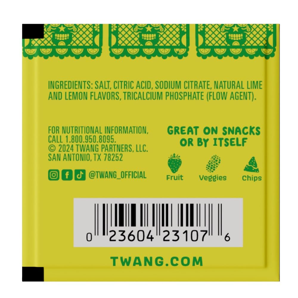 Twang Lemon Lime on popcorn and chips adds lively citrus zest