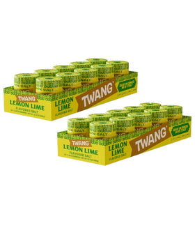 Twang Lemon Lime snack salt bottle ready to elevate snacks with citrus flavor.