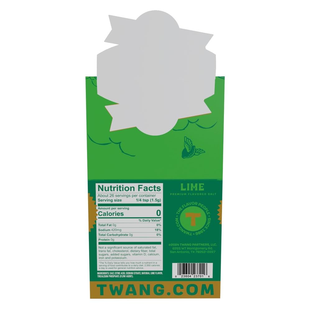 Twang Lime Beer Salt on-the-go pack adds lime zest to drinks.