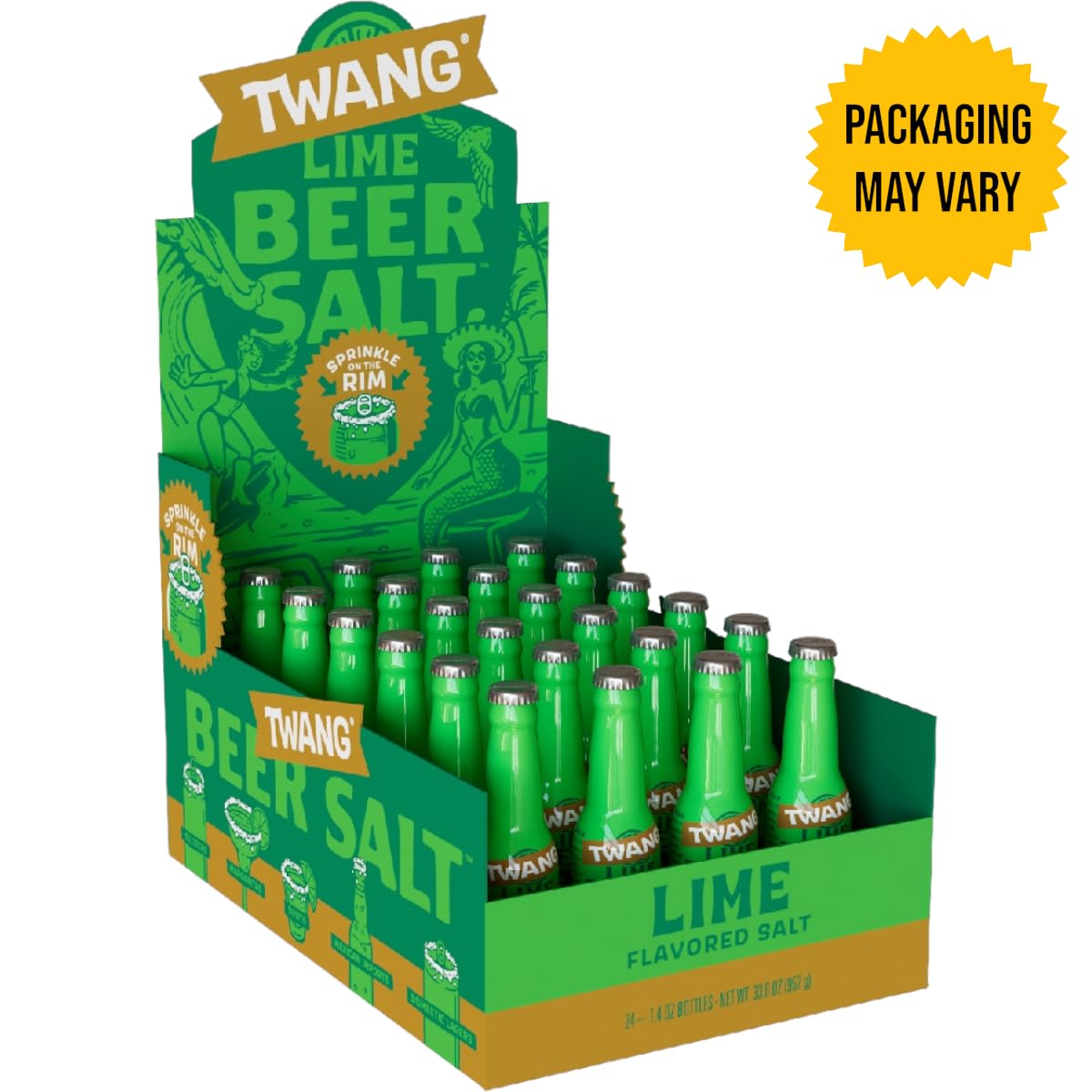Twang Lime Beer Salt adds a splash to seltzer pours, enhancing lime aroma.