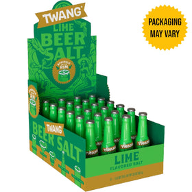 Twang Lime Beer Salt adds a splash to seltzer pours, enhancing lime aroma.