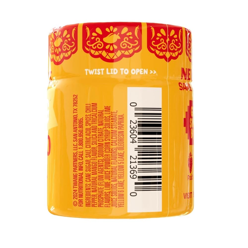 Twang Mango Chile Snack Salt enhances popcorn with a sweet-spicy kick.
