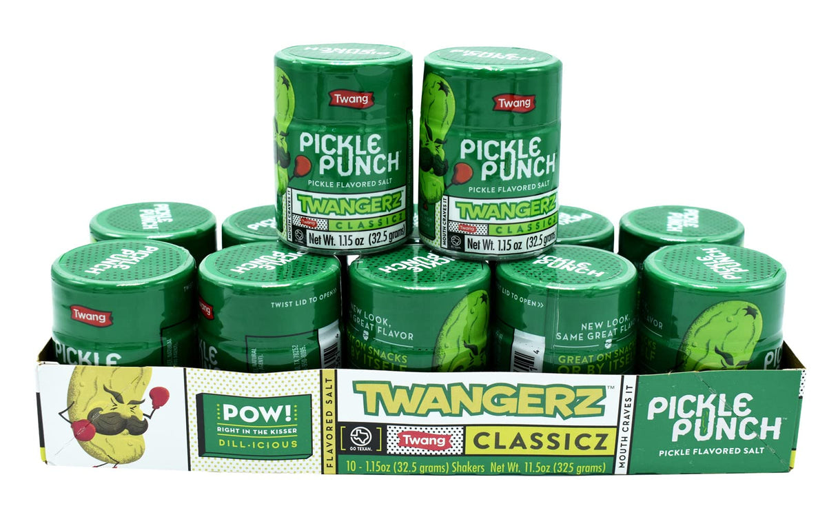 Twang Twangerz Lime flavor bottle pour adds bright citrus zest to snacks