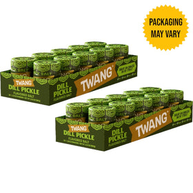 Popcorn with Twangerz pickle seasoning sprinkled for movie night flavor