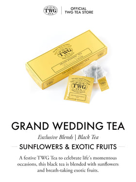 TWG Grand Wedding Tea infusion steps guide ensures precise brewing