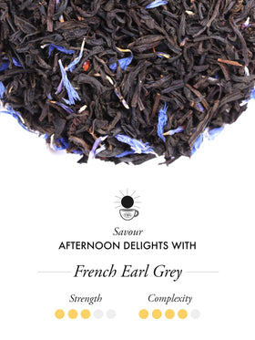 TWG French Earl Grey hand-sewn cotton teabags preserving full leaf flavor