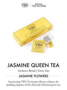 TWG Jasmine Queen hand-sewn cotton teabags ready for full flavor.