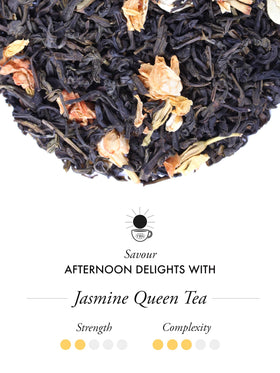 TWG Jasmine Queen tea cup infusing for a tranquil afternoon.