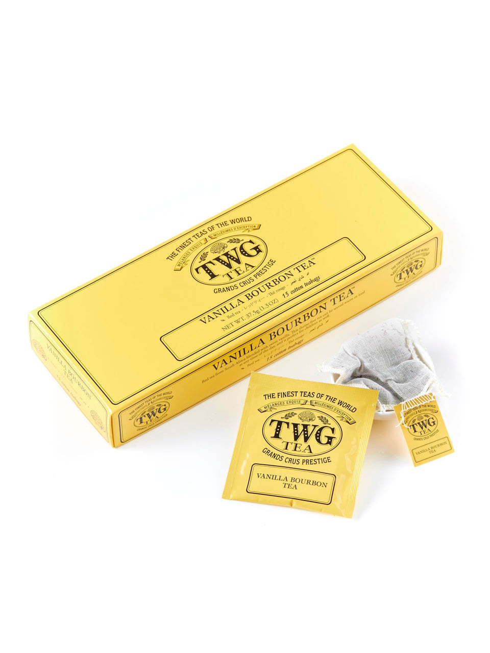 TWG Vanilla Bourbon Tea cup with steam for a cozy, relaxing moment