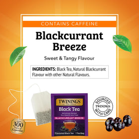 Glassy iced Twinings Blackcurrant Breeze tea for a refreshing chill