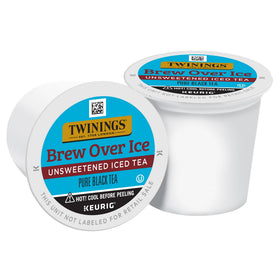 Twinings Brew Over Ice cup filled with smooth iced tea, ready in seconds.