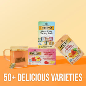 Twinings Camomile Honey & Vanilla tea bag for a comforting sweet moment