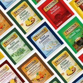 Twinings Camomile Honey & Vanilla tea bags with comforting sweetness.