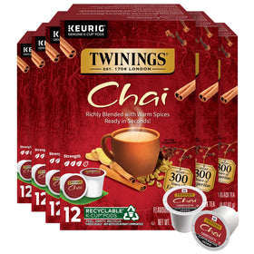 Twinings chai black tea K-Cup pods 72-count for Keurig, bold aroma ready in minutes