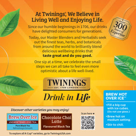 Caffeinated beverage option to energize your afternoon break.