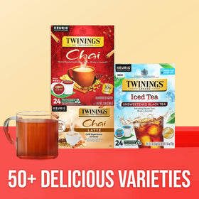 Twinings chai spice blend packaging signals a wellness-inspired flavor experience.
