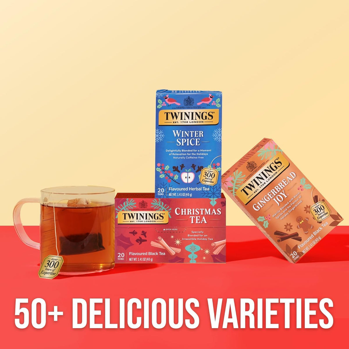Twinings Christmas Tea holiday gift pack for tea lovers this season.
