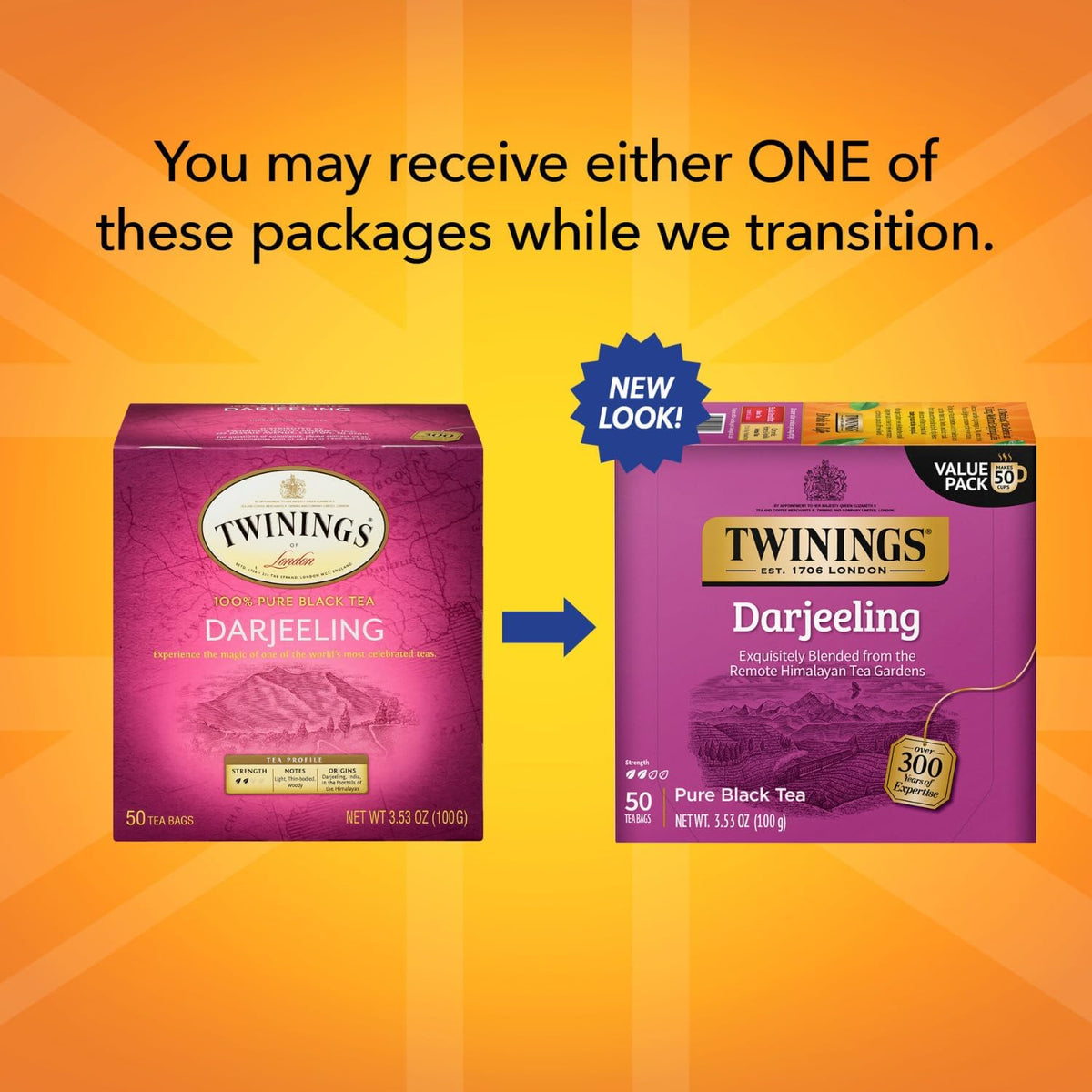 Twinings Darjeeling tea cup steeping, a balanced, light-bodied infusion.