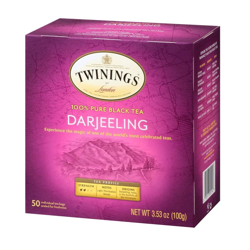 Twinings Darjeeling tea origin-himalayas highlights high-elevation notes.
