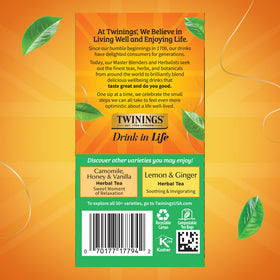 Twinings Decaf Green Tea iced pour, illustrating versatile serving options.