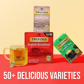 Twinings heritage invites a relaxing afternoon tea moment.