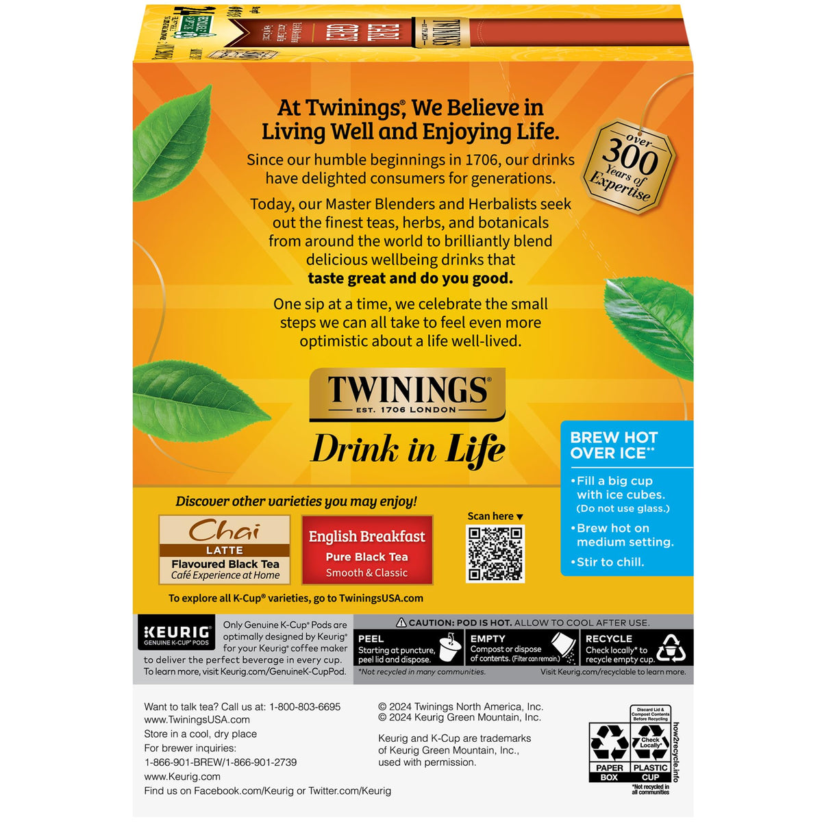 Twinings Earl Grey aroma highlighting bergamot and citrus notes.
