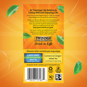 Aromas of bergamot and citrus from Twinings Earl Grey Decaf
