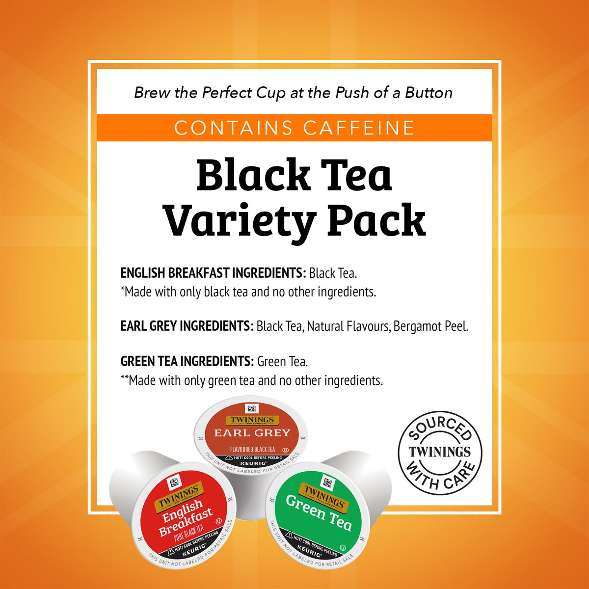 Twinings Earl Grey K-Cup pod for Keurig, bergamot aroma for a refined pause