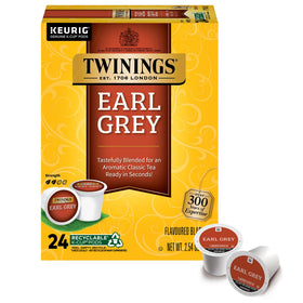 Twinings Earl Grey K-Cup box, convenient single-serve packaging