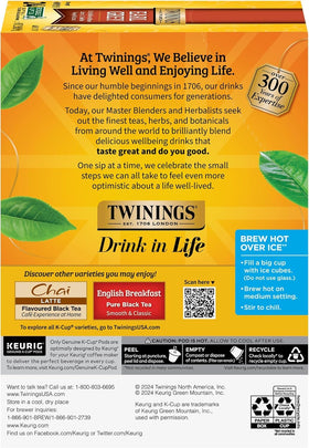 Iced tea made from Twinings Earl Grey for a refreshing cold brew.