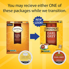 Close-up of Twinings Earl Grey K-Cups highlighting citrus and bergamot aroma.
