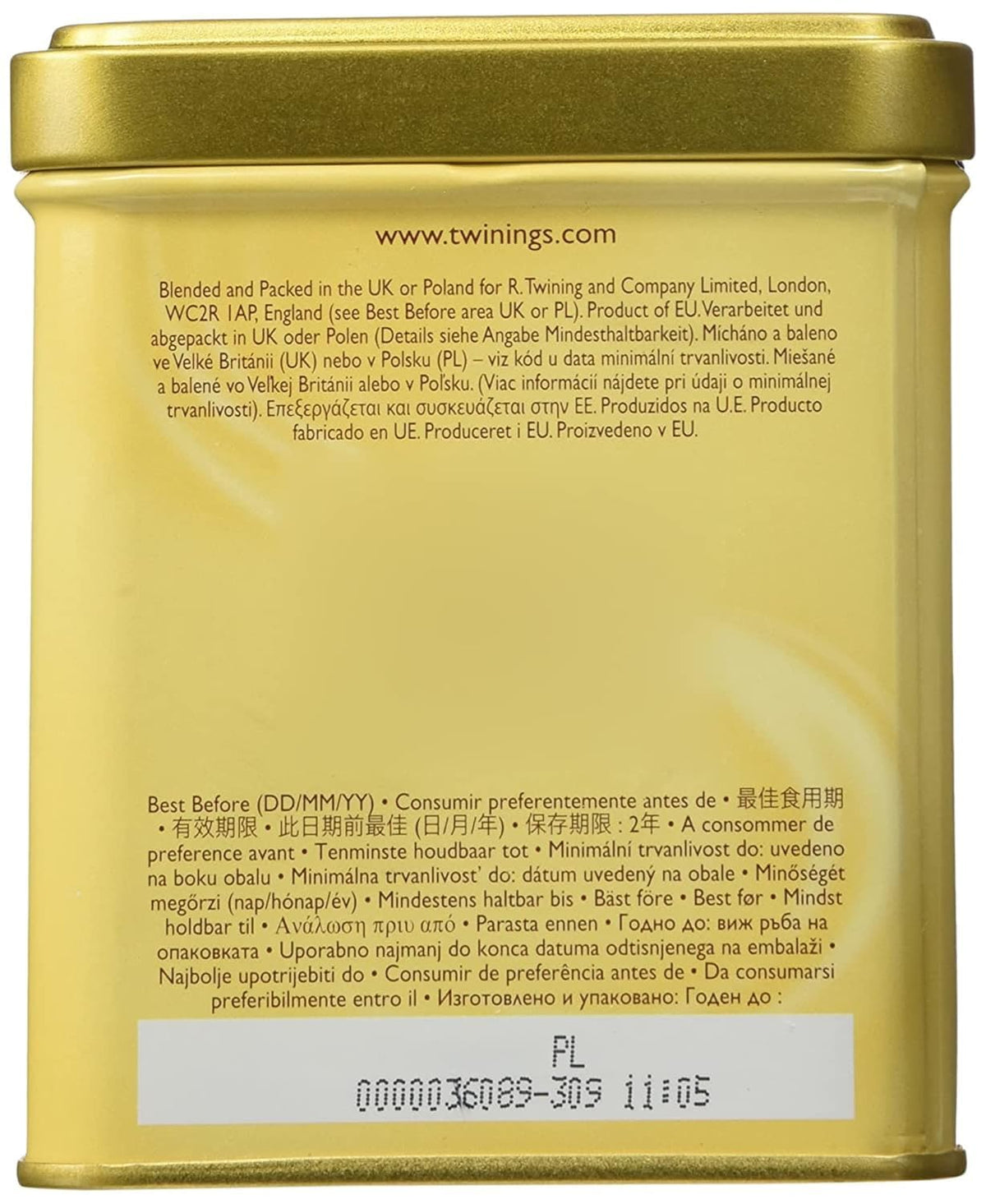 Twinings Earl Grey loose tea pouring into cup for a comforting moment