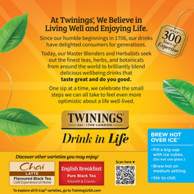 Twinings Earl Grey pod display across six boxes for at-home café vibe.