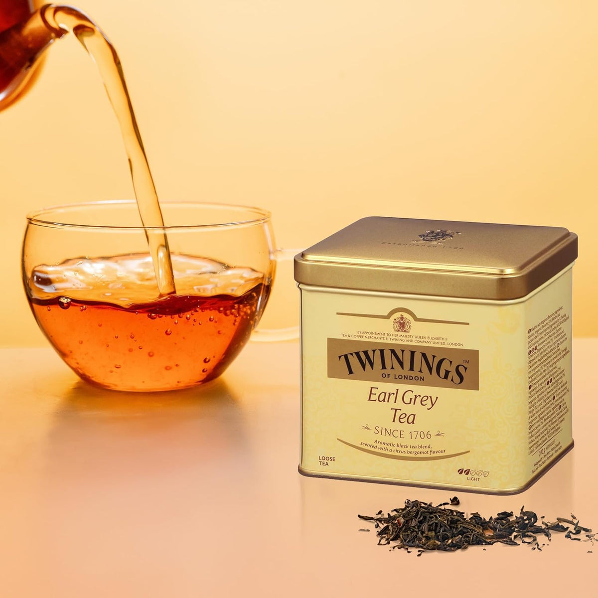 Twinings Earl Grey tea with bergamot notes enhances daily tea time