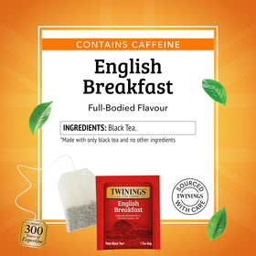 Hot or iced Twinings English Breakfast ready to refresh any moment