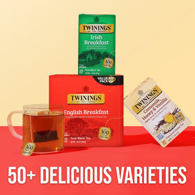 Twinings English Breakfast iced tea setup ready to refresh.