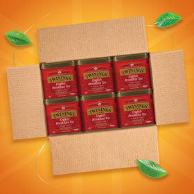 Twinings English Breakfast loose tea leaves for a full bodied morning cup