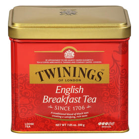 Twinings English Breakfast loose tea tin six-pack ready for daily rituals.