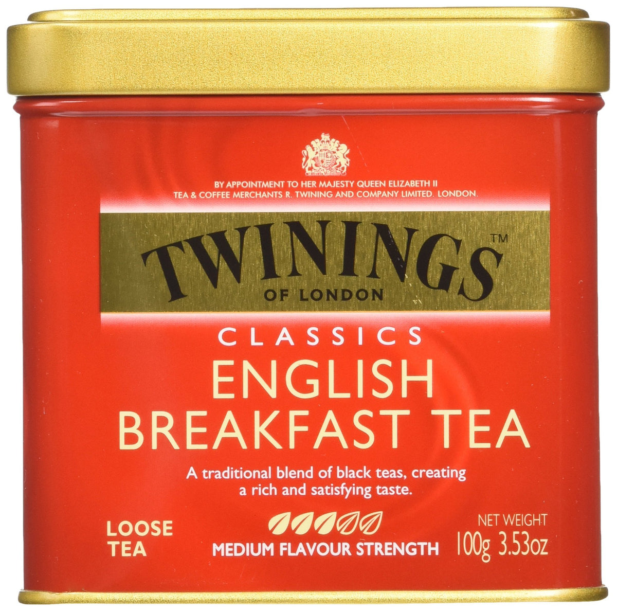 Twinings English Breakfast pouring tea delivers a smooth balanced serve