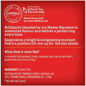 Twinings English Breakfast aroma steam; inviting fragrance before sip.
