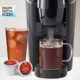 Twinings English Breakfast tea brewed and served iced for a refreshing option.