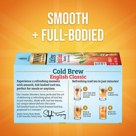 Twinings English Classic Cold Brew tea bags foil-sealed freshness for on-the-go use