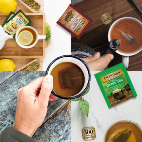 Twinings Green Tea bags for a light, refreshing lift.